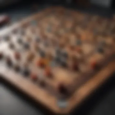 Strategic Match-Three Game Layout A strategic board layout from a popular match-three game highlighting unique mechanics