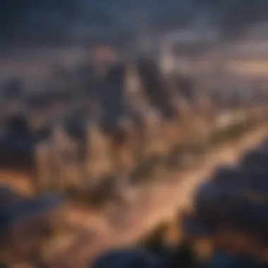 City Development Overview An overview of a well-developed city in a mobile game