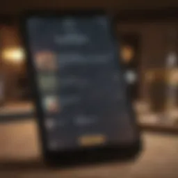 Engaging trivia game interface on mobile screen