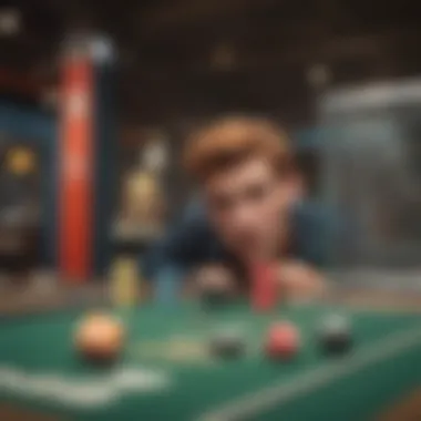 Psychology of Competition in Gaming A graphical representation of competitive gaming psychology and player interactions.