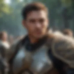Diverse characters in an MMO game