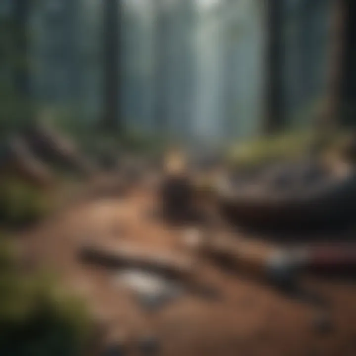 Crafting essential tools in the wilderness