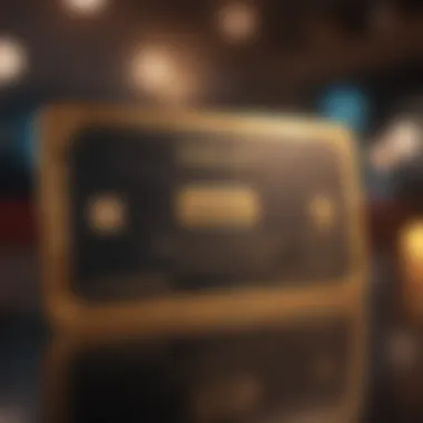 Technology Concept Innovative technology concept for players' reward card
