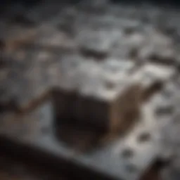 Puzzle pieces forming a complex pattern