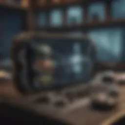 Mobile gaming interface showcasing Steam library