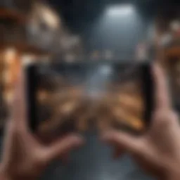 Engaging gameplay on a smartphone showcasing teamwork