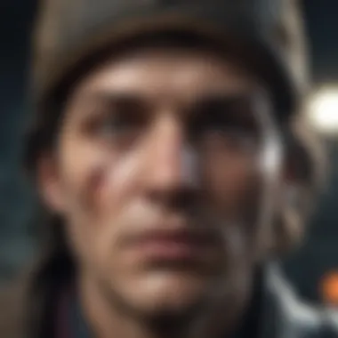 Chilling Game Character Close-up of a chilling character from a popular horror game