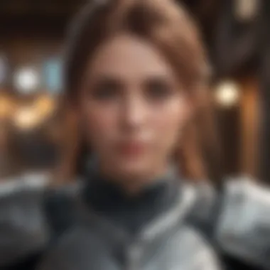 Character customization options in a mobile MMORPG