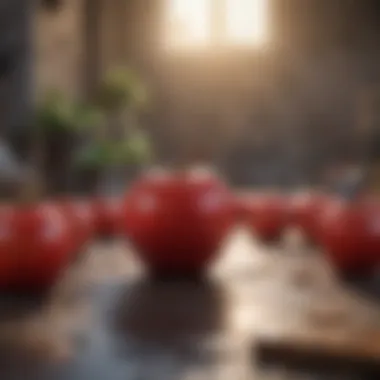 Artistic Game Design A visually striking illustration representing the artistic design of a popular Apple game