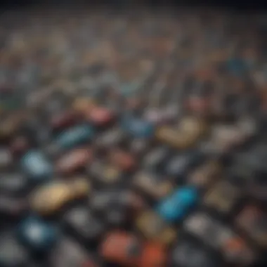 Diverse Genres of Non-Pay to Win Mobile Games An artistic representation of various genres in mobile gaming.