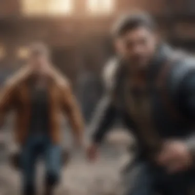 Dynamic Characters in Gameplay An engaging gameplay moment showcasing unique characters in action.