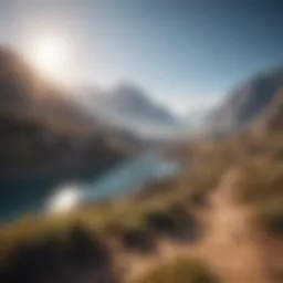 A captivating landscape from an adventure game on iOS