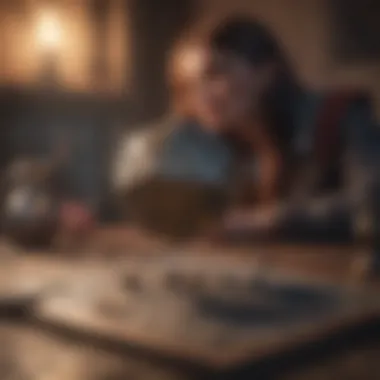 Engaging Riddles That Drive RPG Narratives A character solving a challenging riddle in an RPG
