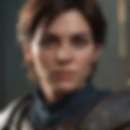 An immersive RPG game interface showcasing character customization options.