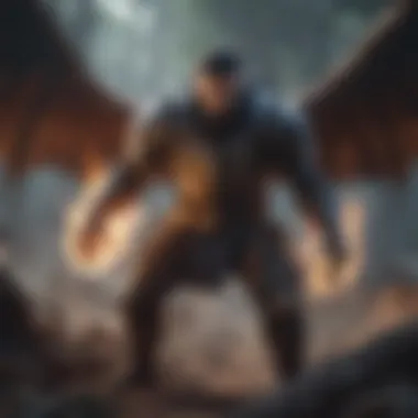 Drake's Elemental Mastery Drake unleashing his elemental power in battle