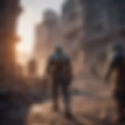 A dynamic battlefield showcasing strategic gameplay in an MMO RTS environment