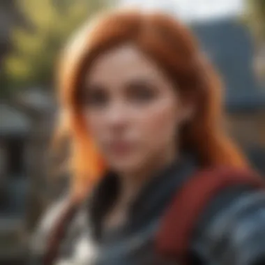 Character Customization in Mobile RPGs A vibrant mobile RPG game interface showcasing character customization options