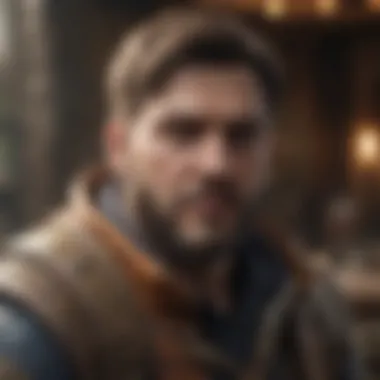 Intricate Character Design in Mobile Gaming Character design in a mobile game exemplifying intricate details and artistry.