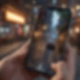 Vibrant mobile game interface showcasing various genres