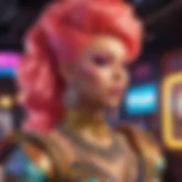 Vibrant representation of drag culture in mobile gaming