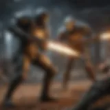 An engaging battle scene from a turn-based tactics game
