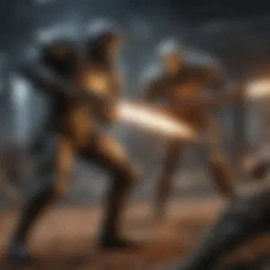 An engaging battle scene from a turn-based tactics game