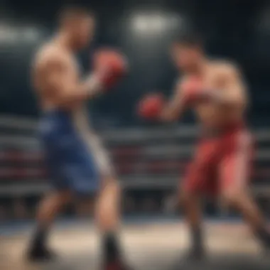 Mobile boxing game showcasing realistic graphics