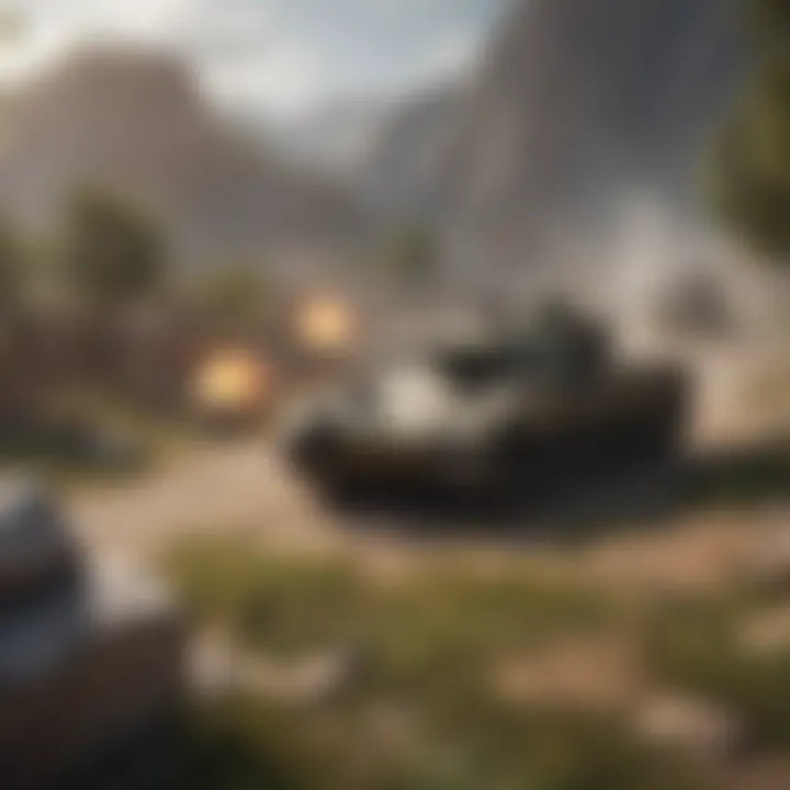 Strategic positioning in WOT Blitz gameplay