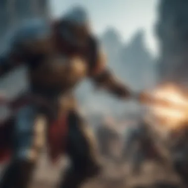 Epic Battle Scenes Await Fantasy Warrior in Action