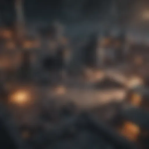 A strategic overview of a fortress defense game interface