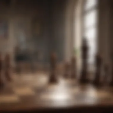 Strategic Chessboard Ambiance Strategic Chessboard