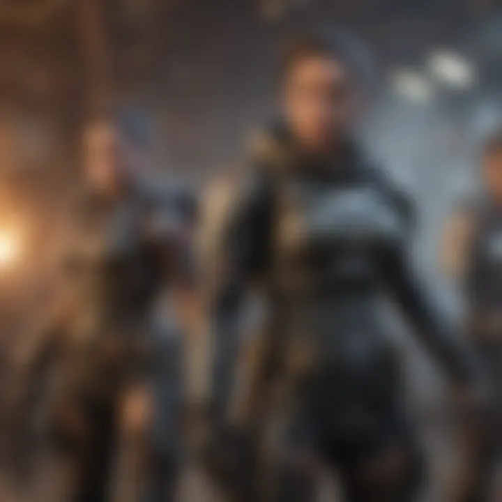 Team collaboration during a match in Apex Legends Mobile