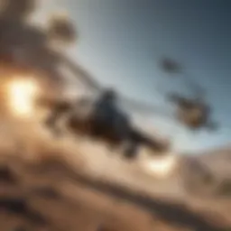 A tactical aerial view of military units in action within the game