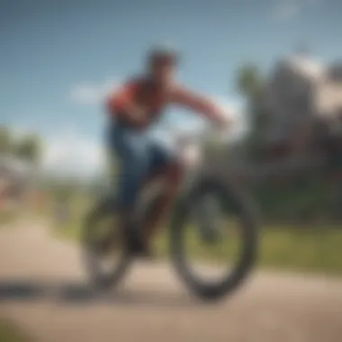 Dynamic Gameplay in Happy Wheels Gameplay screenshot showcasing character dynamics