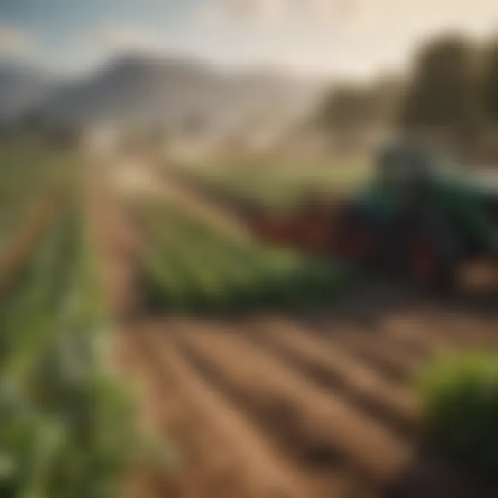 Harvesting Crops in iPhone Farming Game