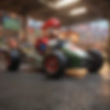 Immersive gaming environment in Mario Kart on the Nintendo Switch