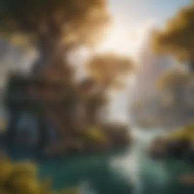 Realm of Enchantment Magical realm with floating islands