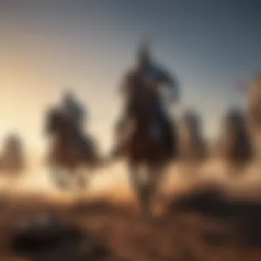 Tactical Warfare Excellence Knights engaging in intense combat