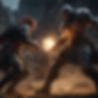 Epic Battle Moments Epic battle scene in Black Desert
