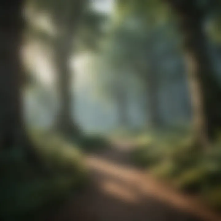 Magical forest setting in an enchanting iOS graphic game
