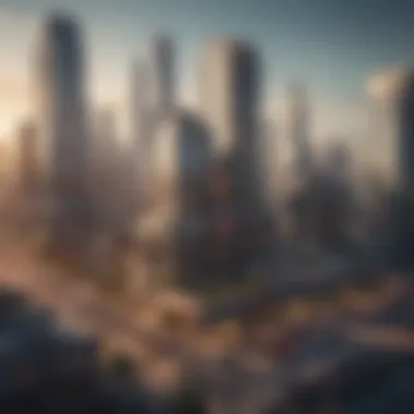 A vibrant city skyline showcasing the ambitious architecture of Millionaire City.