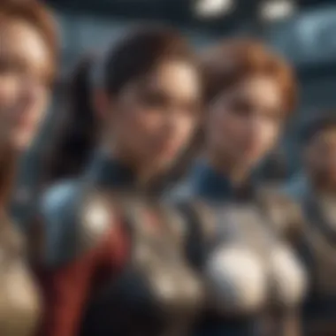 Diverse Game Characters Artistic representation of diverse mobile game characters