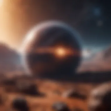A Vast Cosmic Scenery Vast cosmic scenery with distant planets and stars