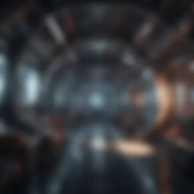 Futuristic Space Colony Design Futuristic space colony illustrated in a game environment