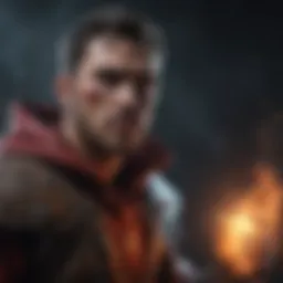 Mystical Blood Brothers Character wielding powerful magic