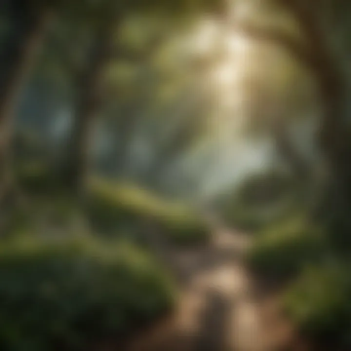 Mystical Elven Forest in Lord of the Rings Phone Game