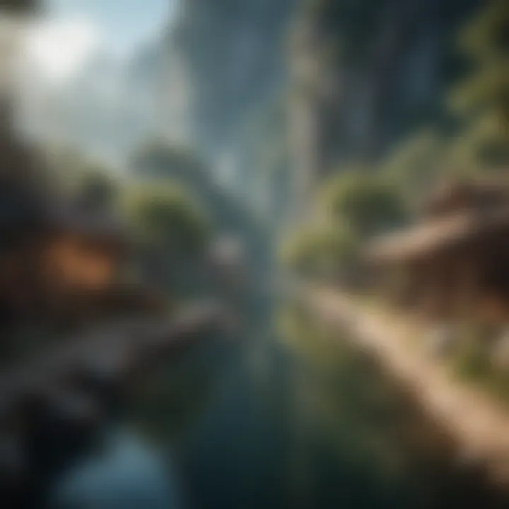 Mystical Landscapes in Mobile Game