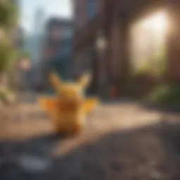 Dynamic gameplay on iPhone showcasing Pokémon in action