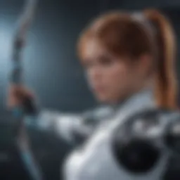 Elegant Diona wielding her Cryo bow skillfully
