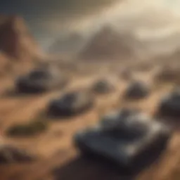 Strategic gameplay screenshot featuring military units